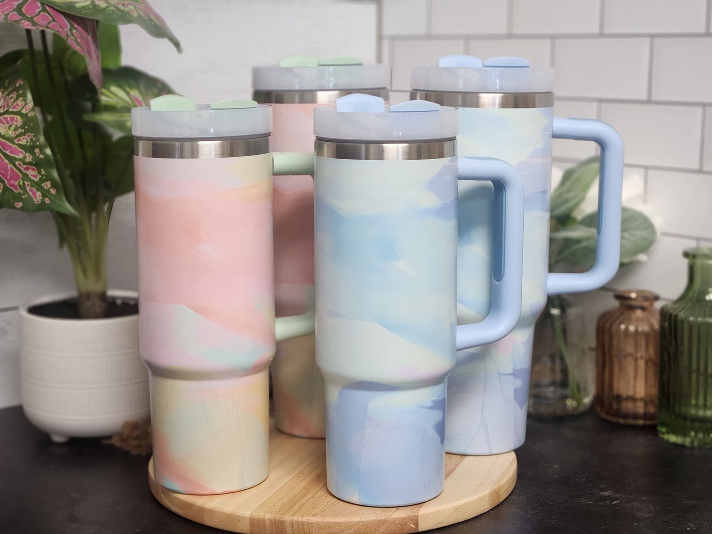 Brushstroke Watercolor Tumblers