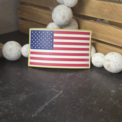 American Flag UV Printed Patch