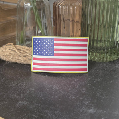 American Flag UV Printed Patch