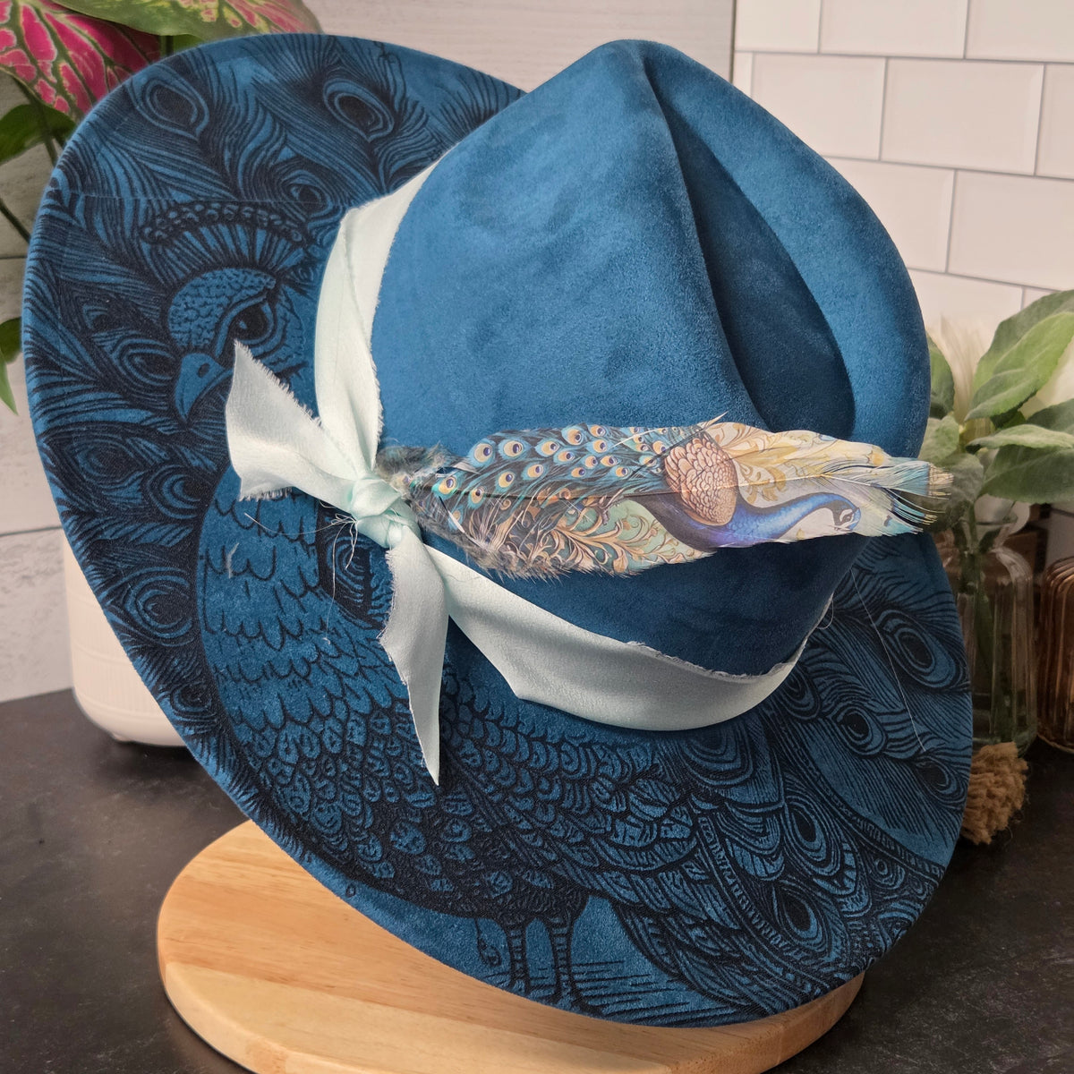 Printed Cowboy Hat Feather | Decorative Western Hat Accessory