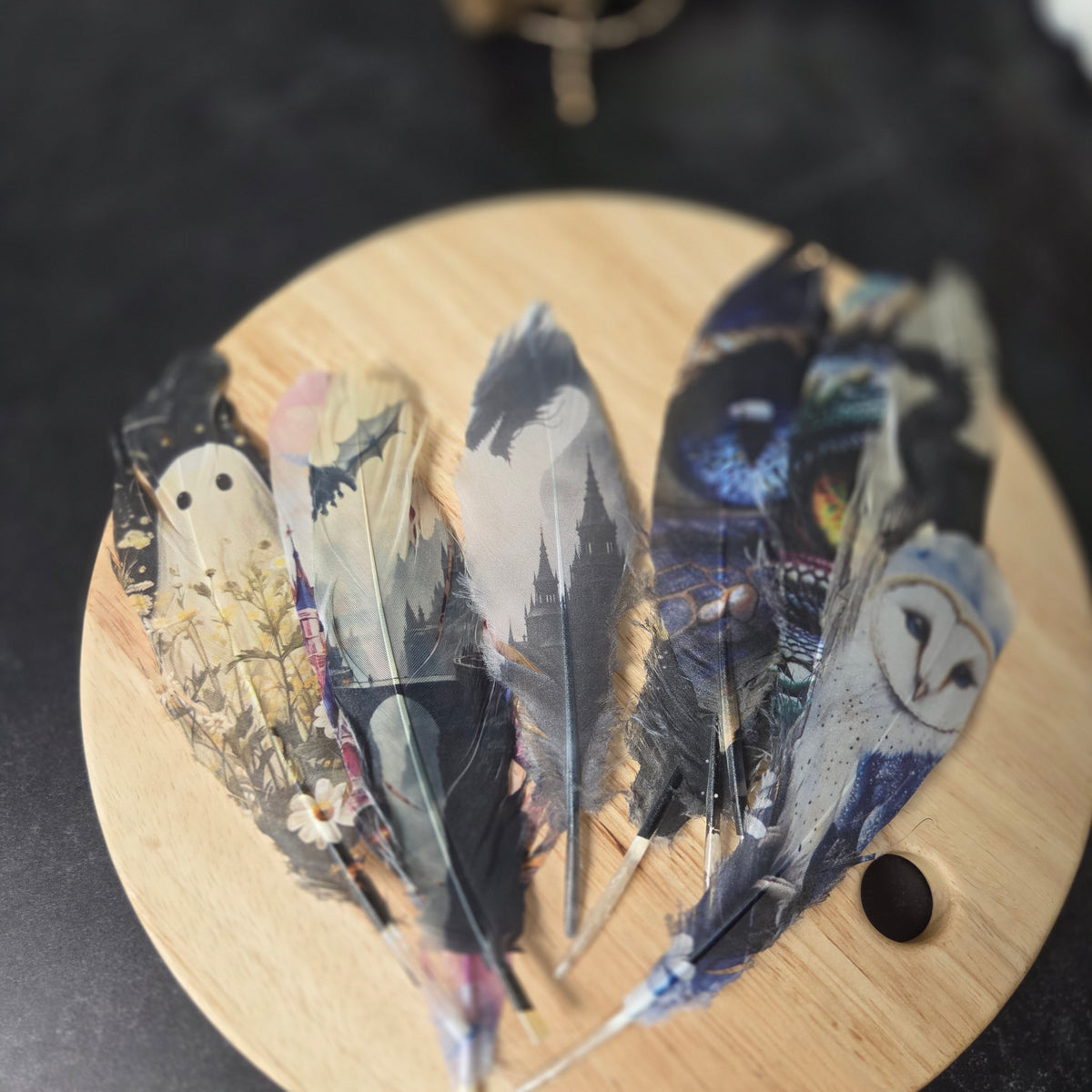 Printed Cowboy Hat Feather | Decorative Western Hat Accessory