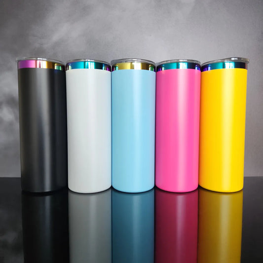 20 oz Skinny Straight Rainbow Tumbler