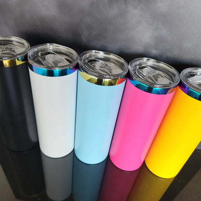 20 oz Skinny Straight Rainbow Tumbler
