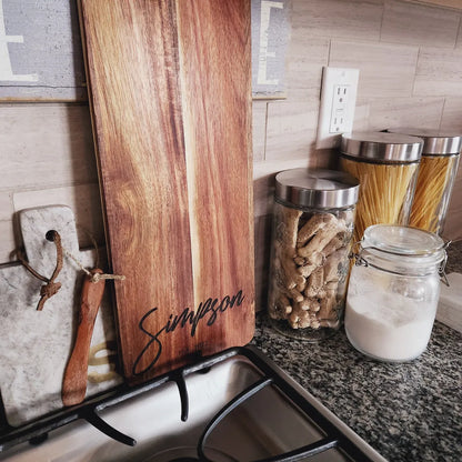 Blank Acacia Cutting Board Paddle