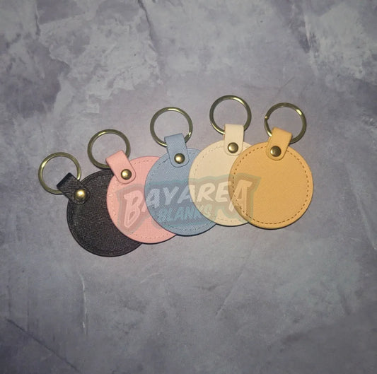 Leather Patch Keychain