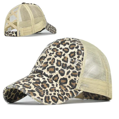 Crisscross Ponytail Hat Women's and Youth