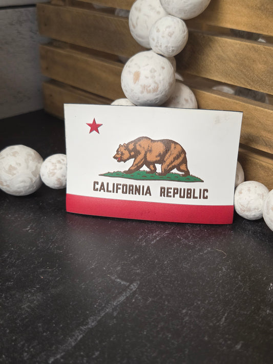 California Flag UV Printed Patch