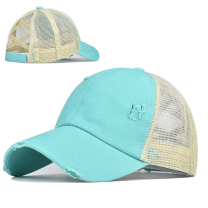 Crisscross Ponytail Hat Women's and Youth
