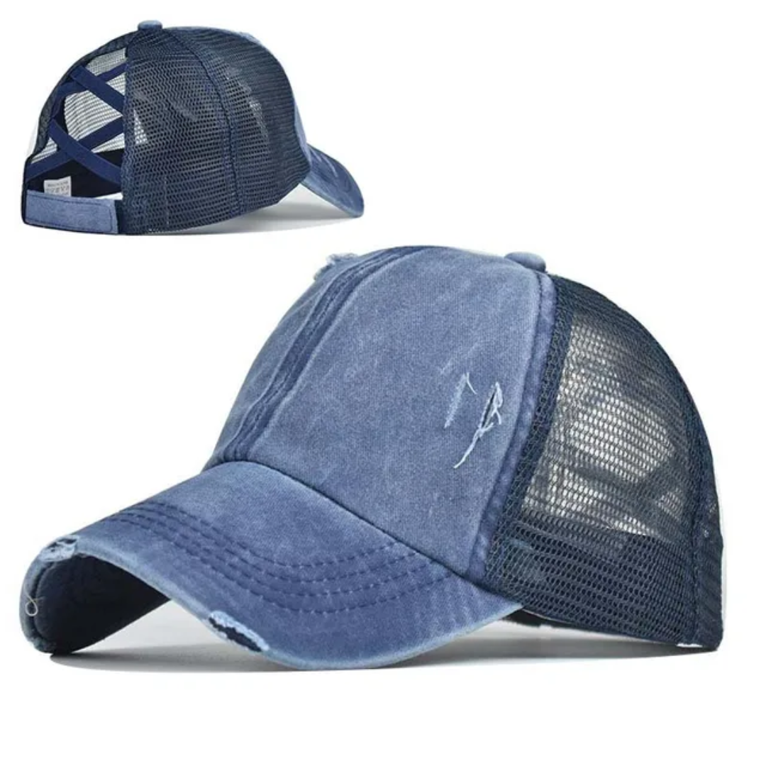 Crisscross Ponytail Hat Women's and Youth