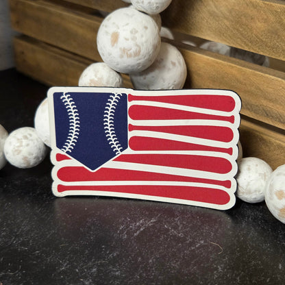 Baseball Flag UV Printed Patch