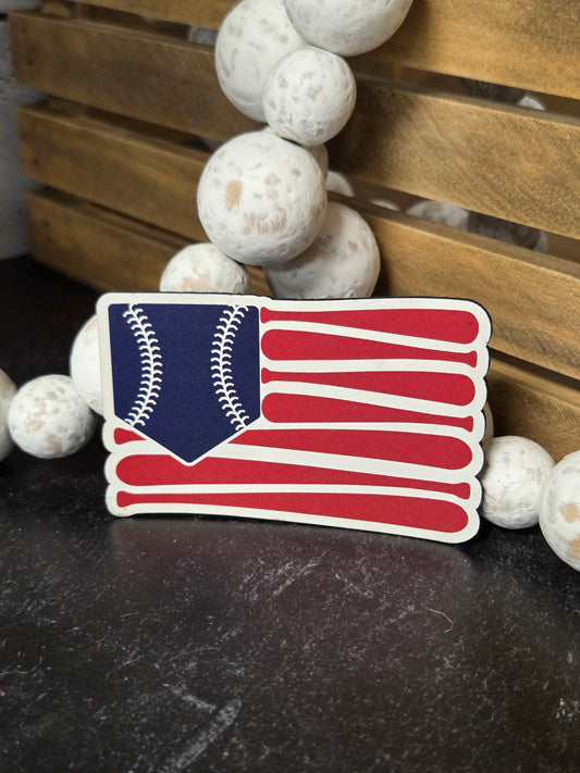 Baseball Flag UV Printed Patch
