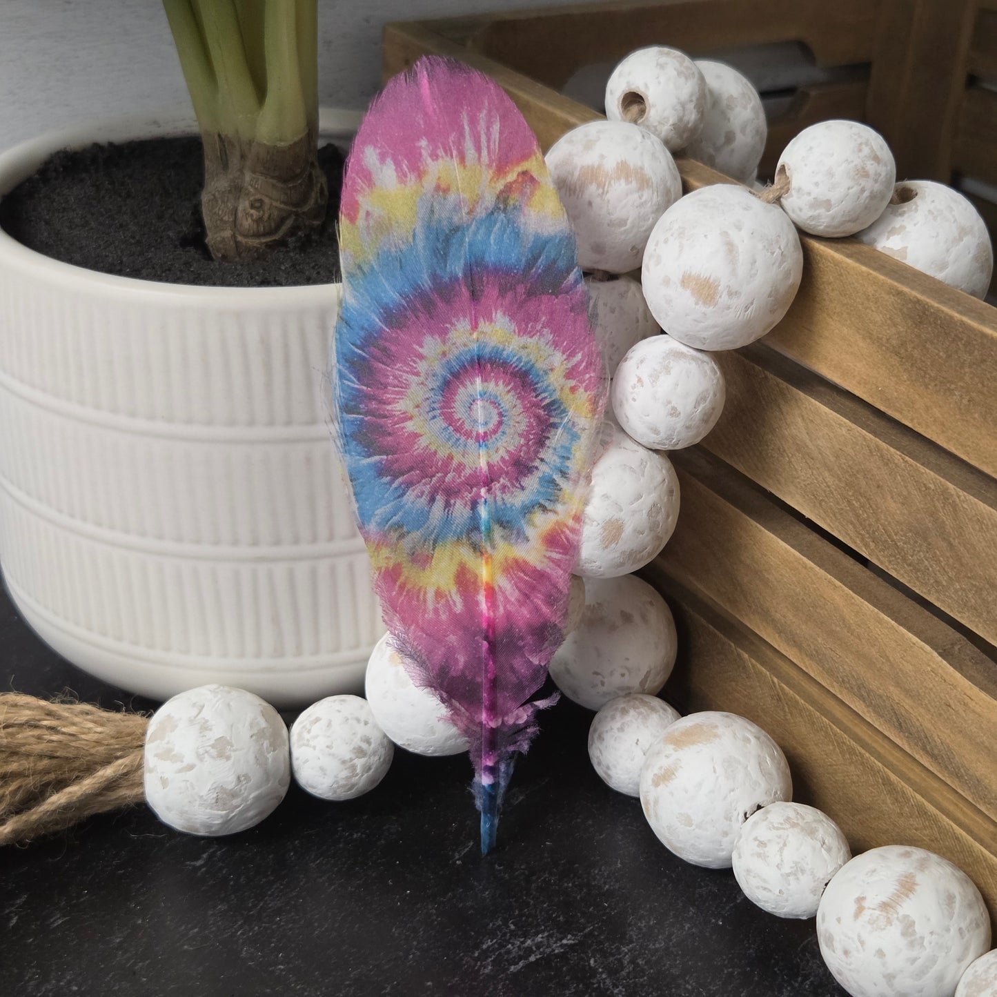 Printed Cowboy Hat Feather | Decorative Western Hat Accessory