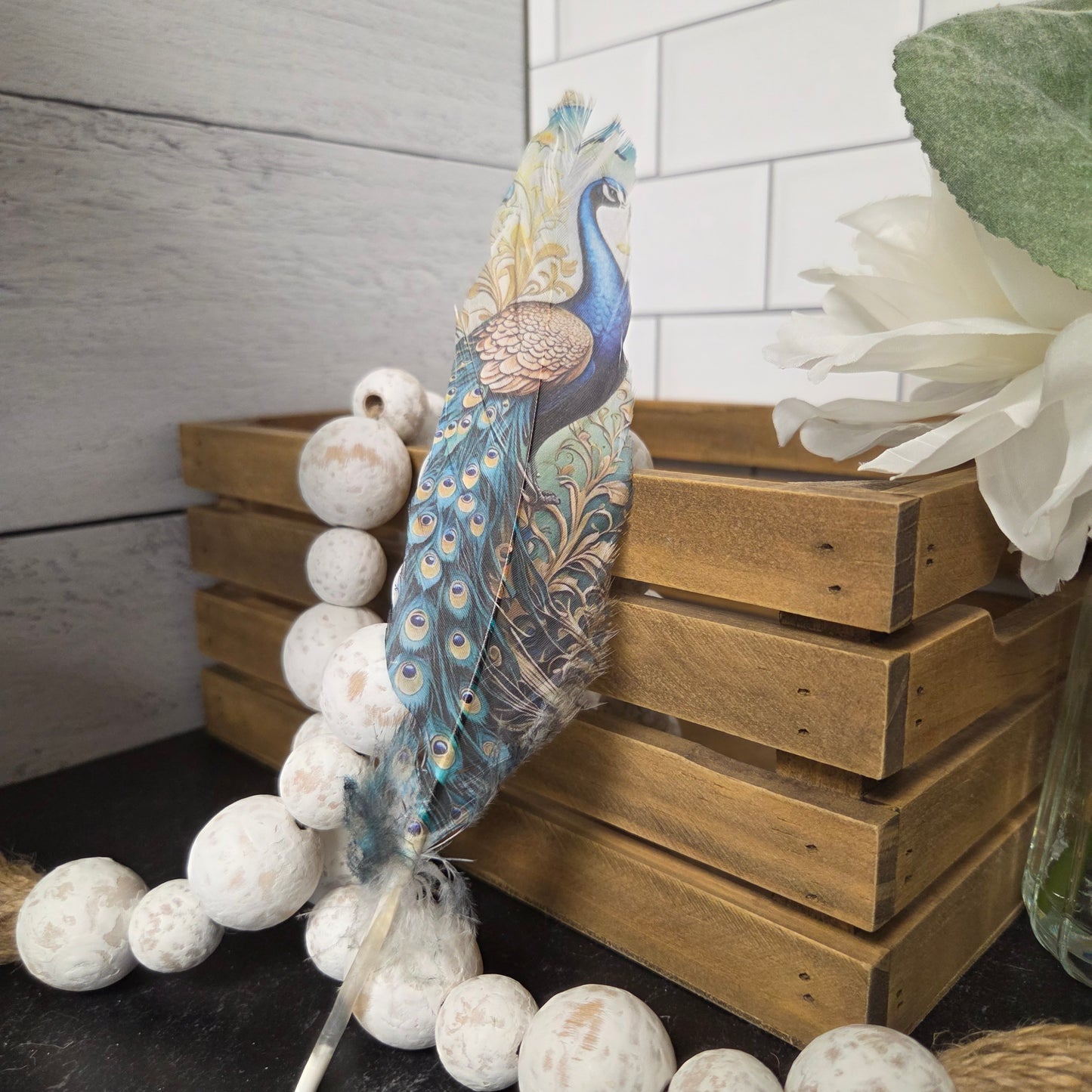 Printed Cowboy Hat Feather | Decorative Western Hat Accessory