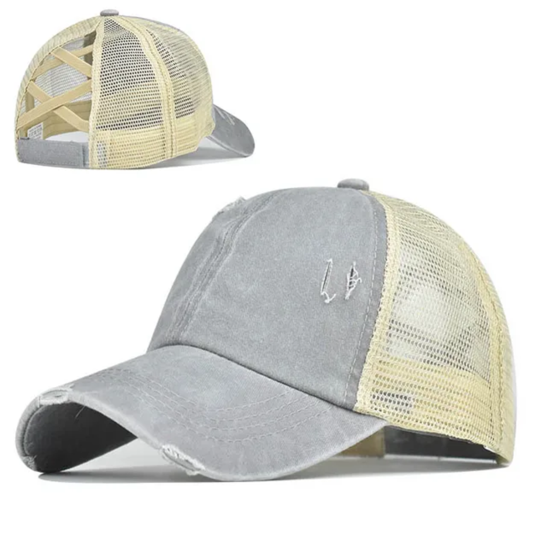 Crisscross Ponytail Hat Women's and Youth