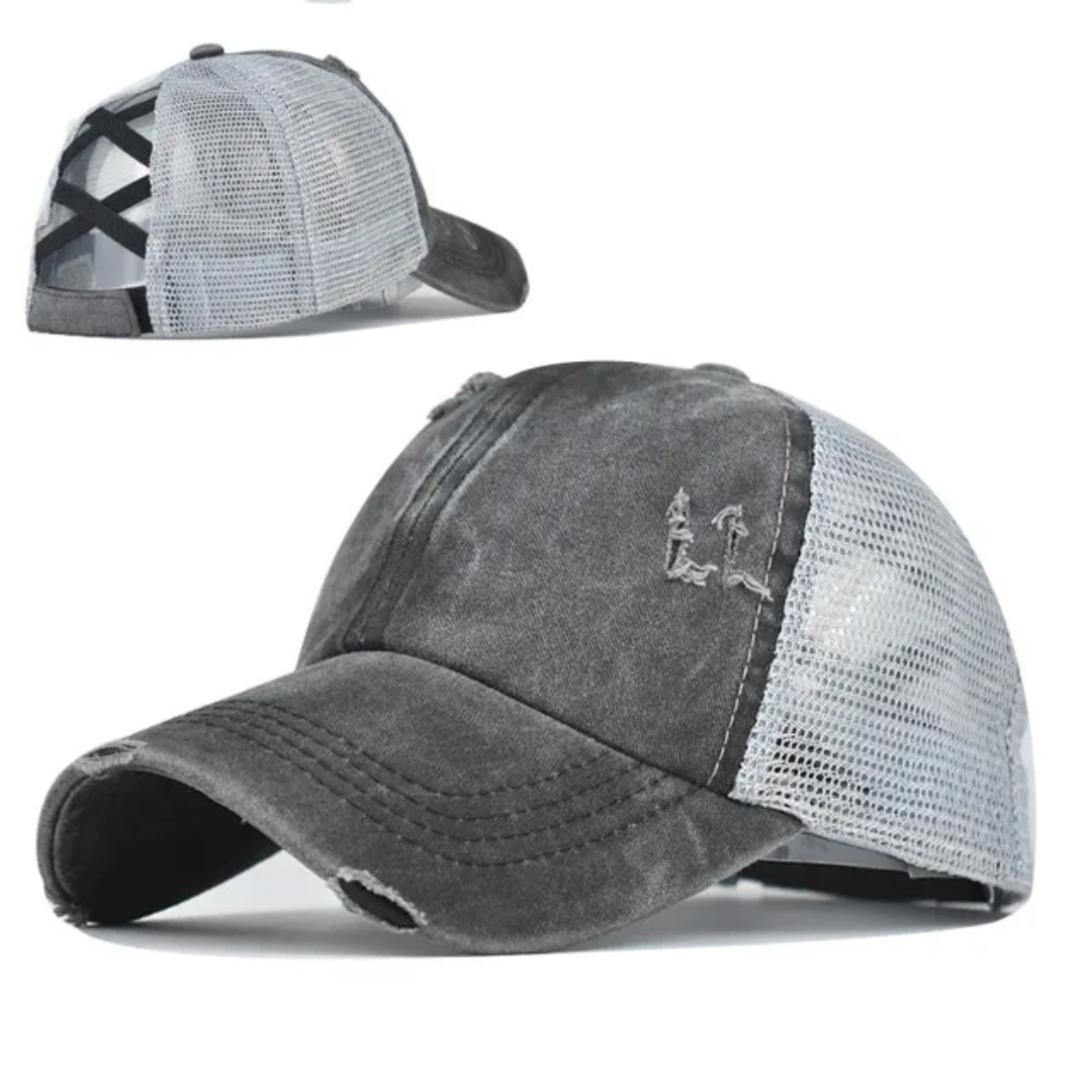 Crisscross Ponytail Hat Women's and Youth