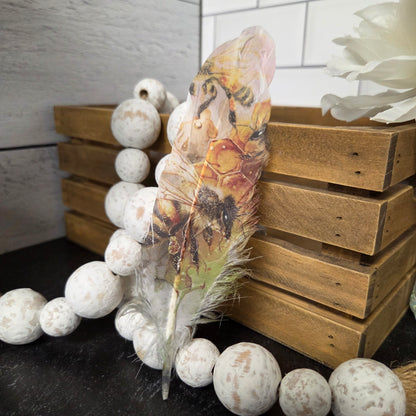 Printed Cowboy Hat Feather | Decorative Western Hat Accessory