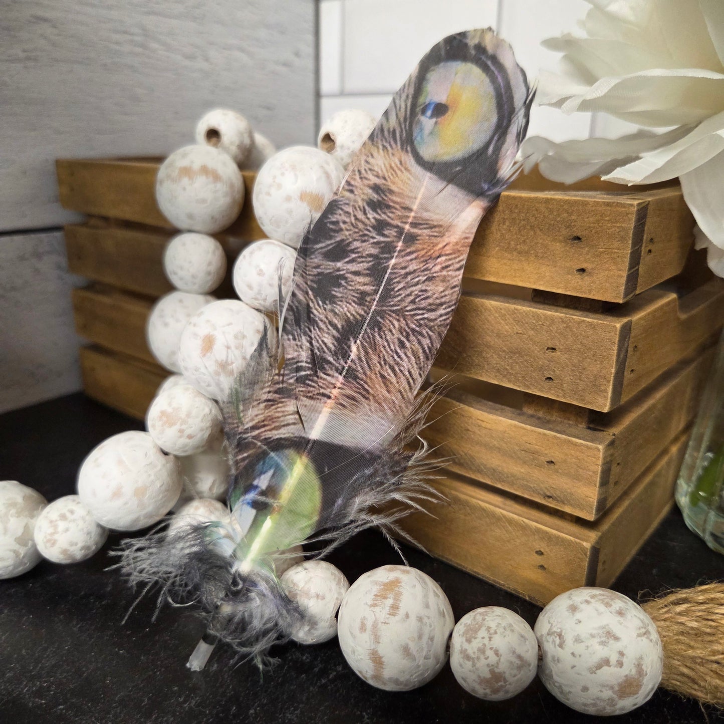 Printed Cowboy Hat Feather | Decorative Western Hat Accessory