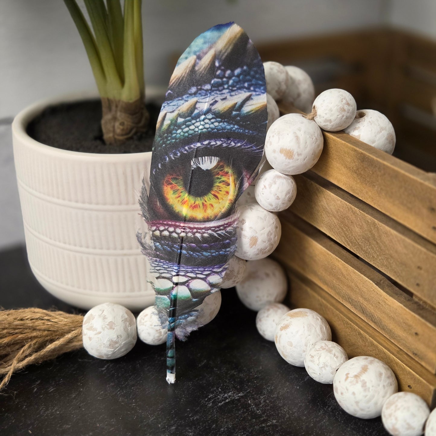 Printed Cowboy Hat Feather | Decorative Western Hat Accessory