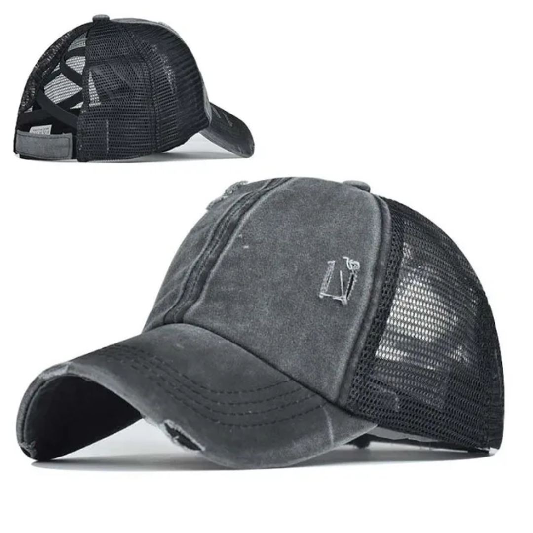 Crisscross Ponytail Hat Women's and Youth